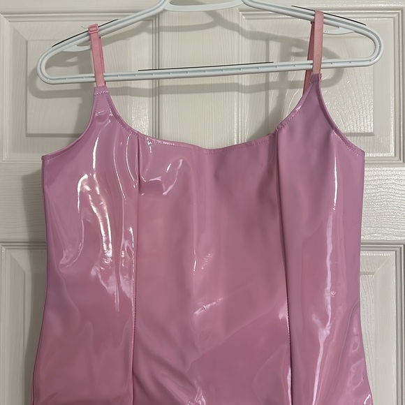 PLT Pink latex dress size 6 - Picture 2 of 6